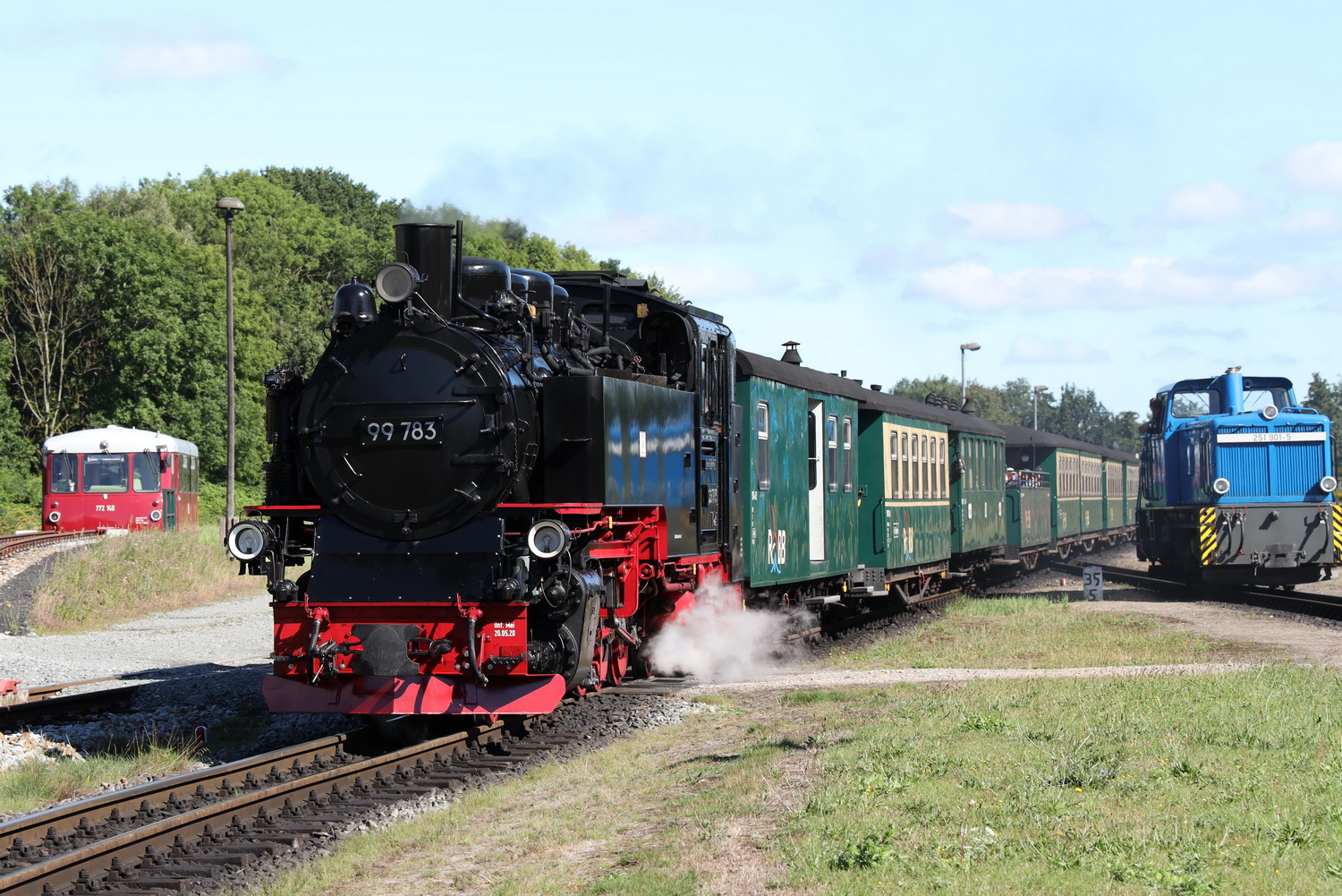 Putbus- Eisenbahnromantik in der Sonne