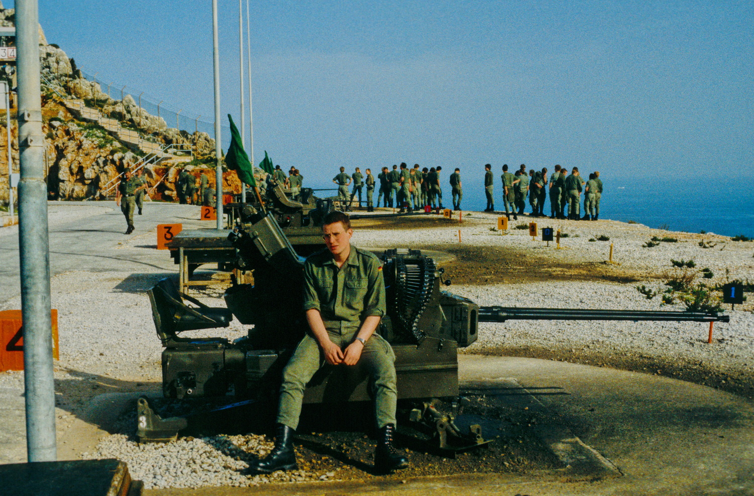1984 Kreta- Arnd auf dem NATO-Schießplatz bei Chania