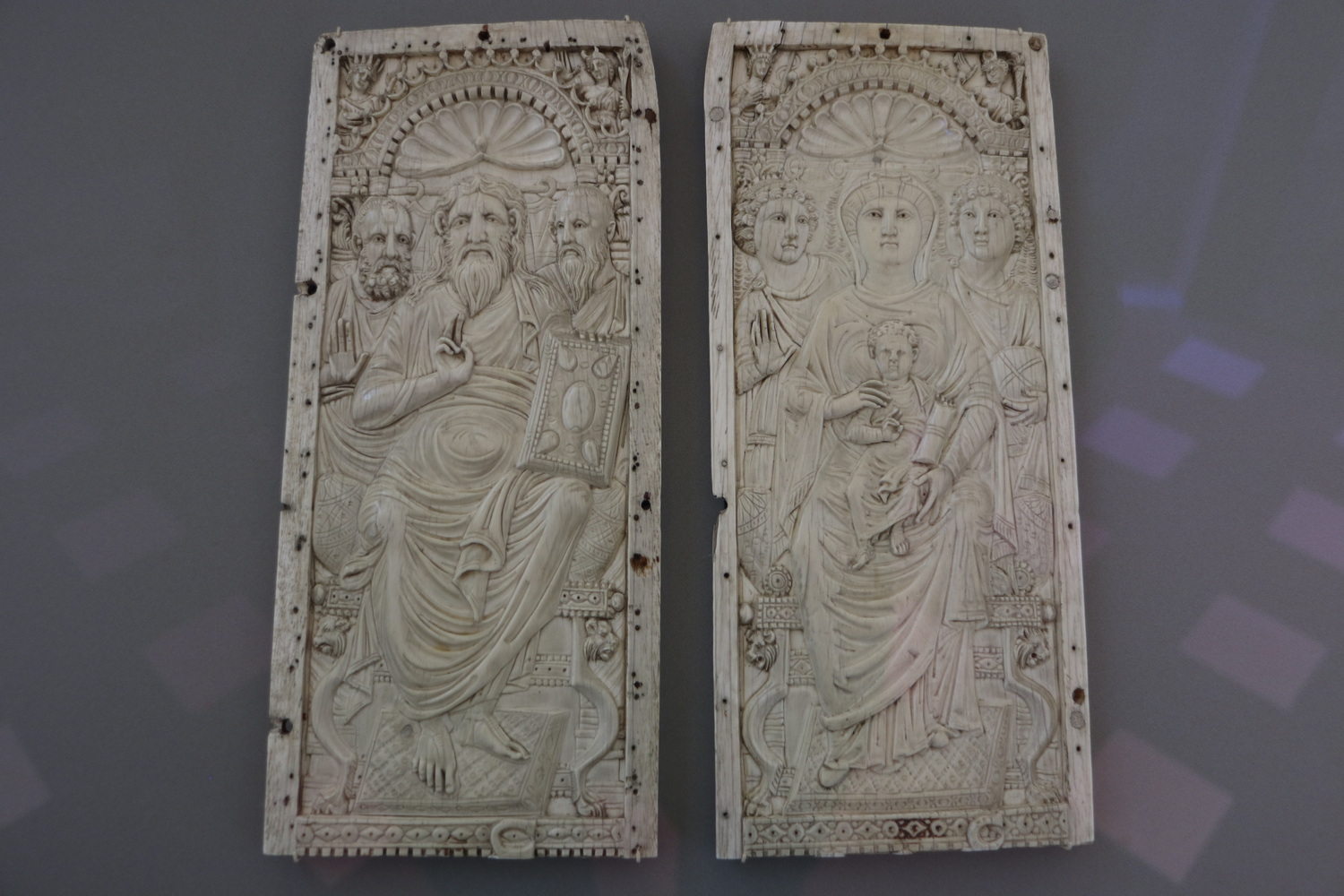 Diptychon mit Christus und der Gottesmutter Maria- Konstantinopel Mitte 6.Jh.