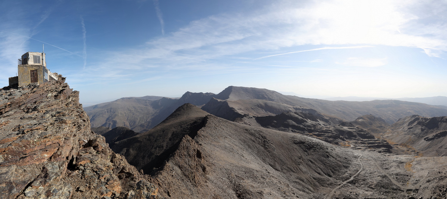 Pico Veleta- Blick nach Süden mit Mulhacén 3482m