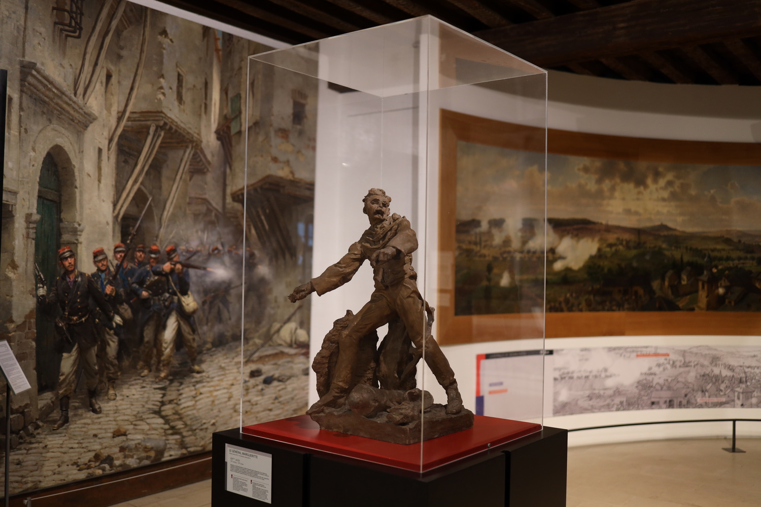 Der in der Schlacht von Sedan tödlich verwundete Général Margueritte als Studie von Auguste Rodin (19.Jh.)