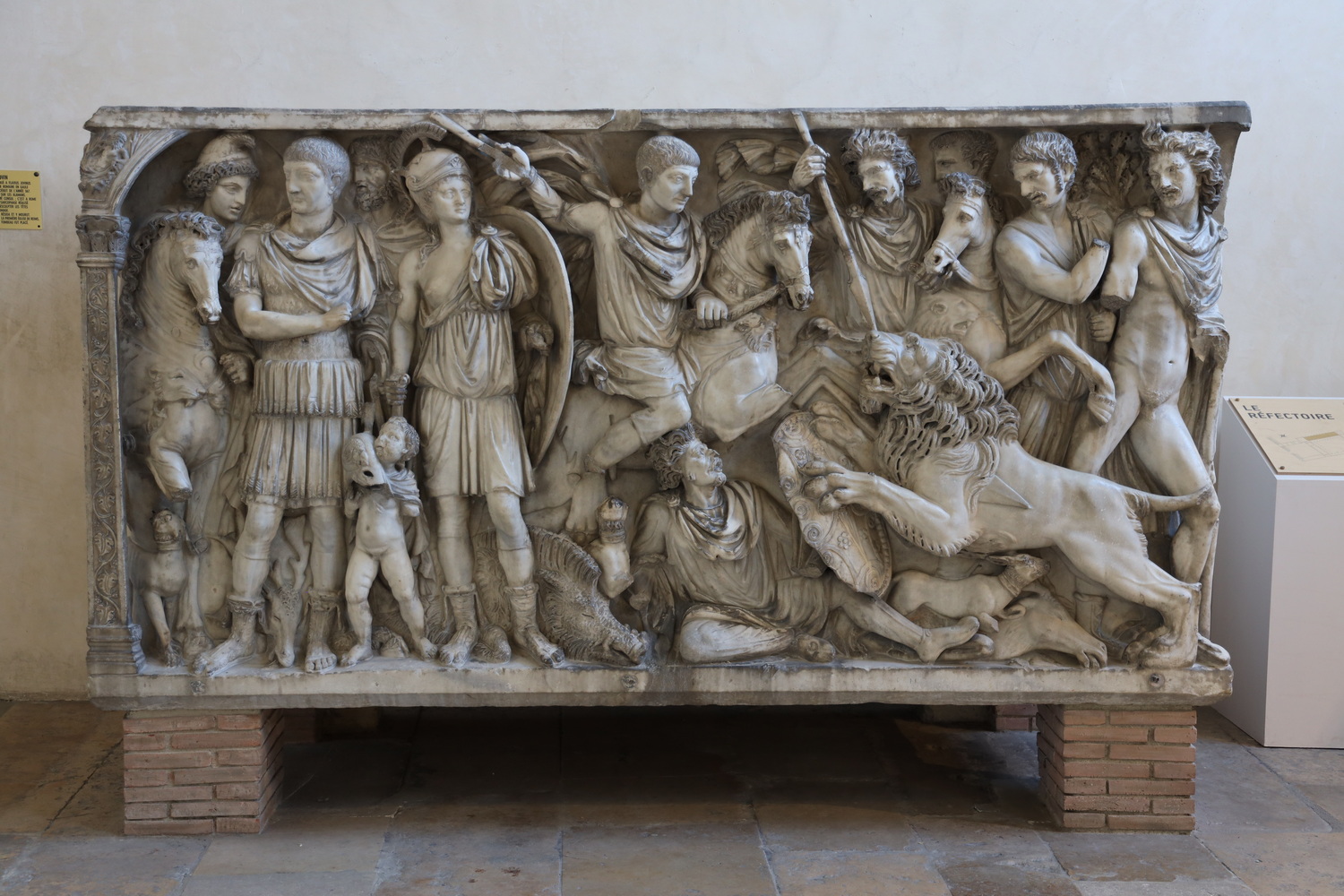 Relief am Sarkophag des römischen Generals Flavius Jovinus (4.Jh)