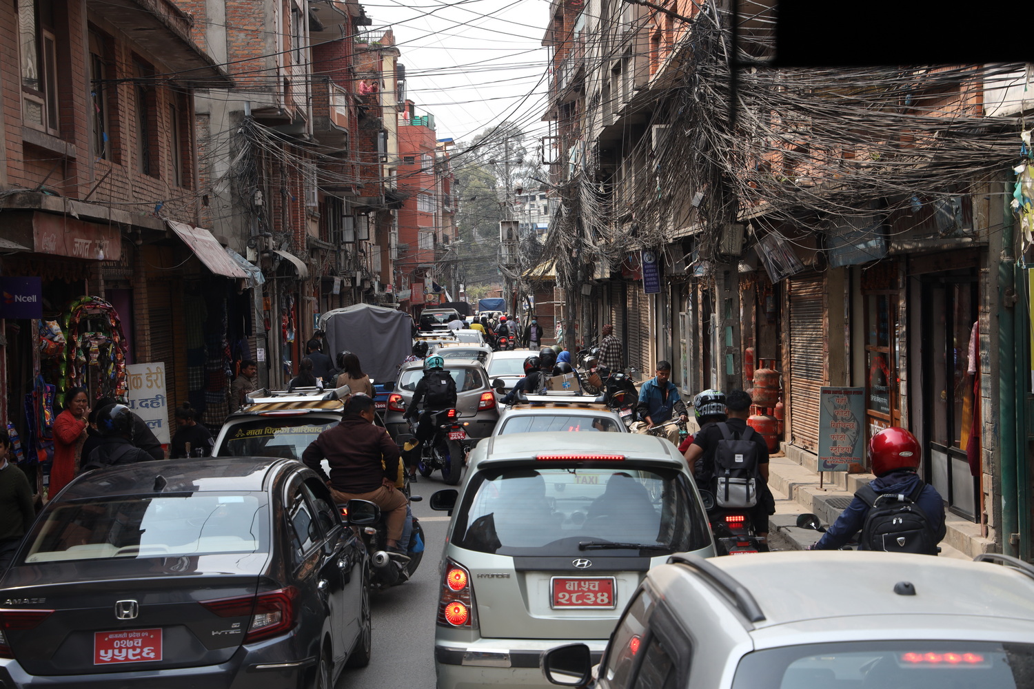 Straßenverkehr Kathmandu-Downtown