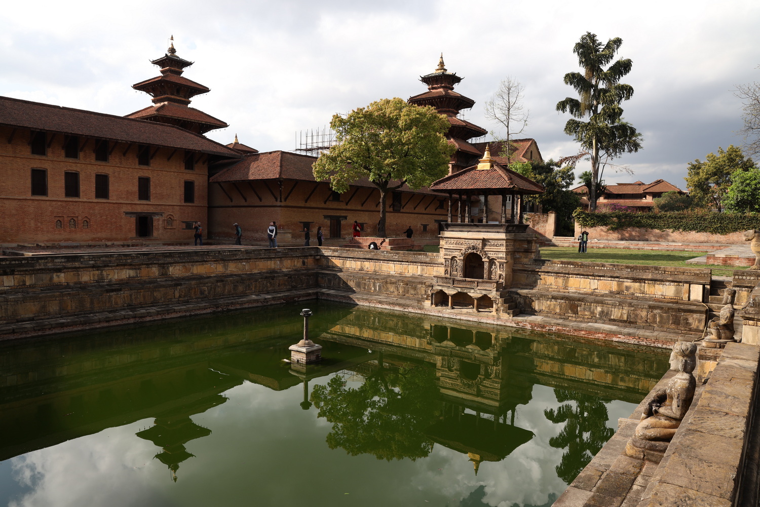 Königspalast Patan- Wasserbassin