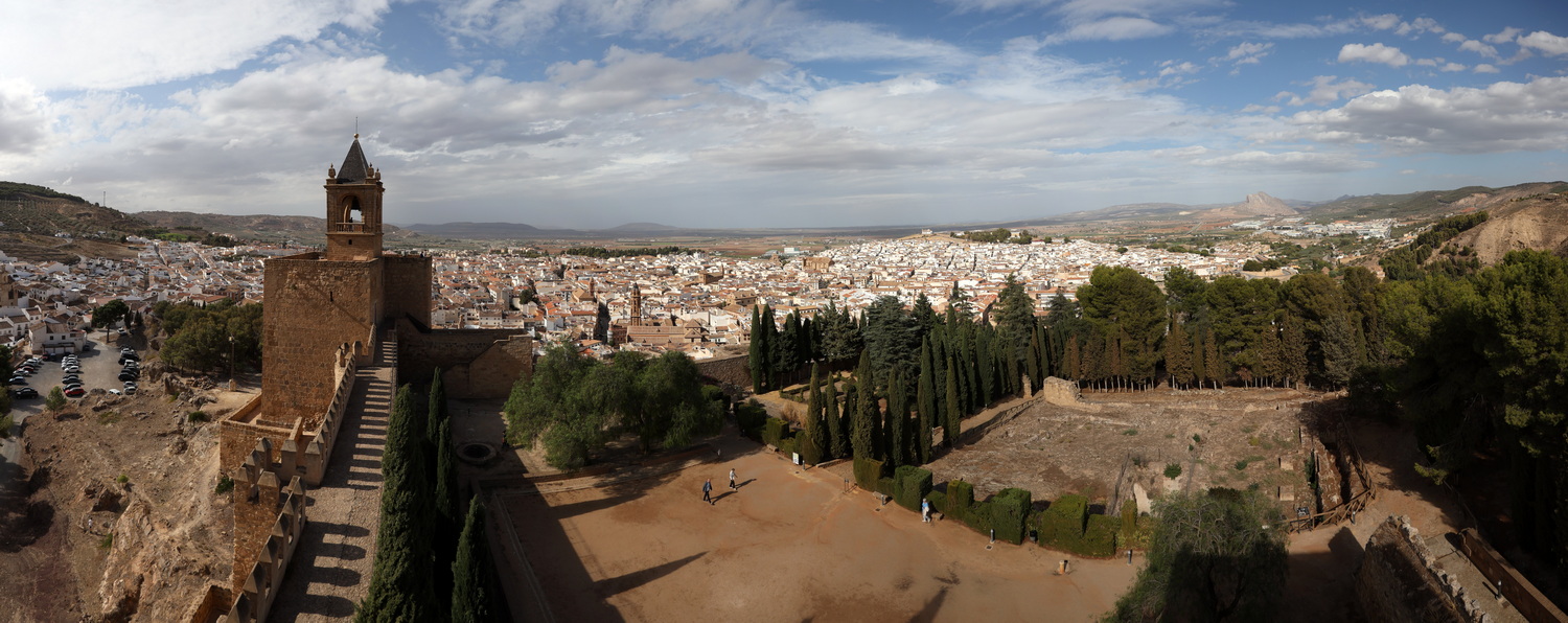 NW-Panoramablick vom Alcazaba de Antequera