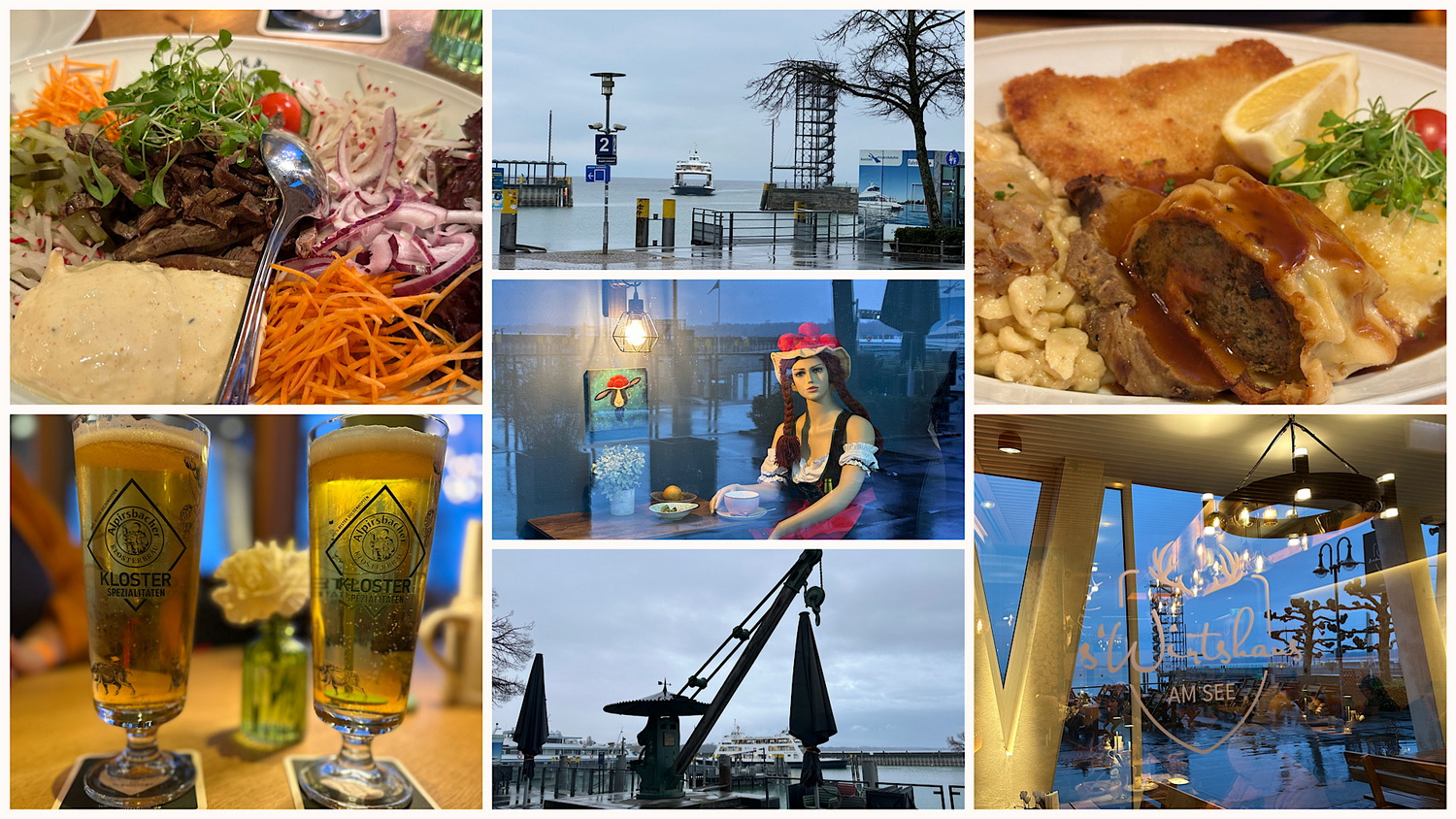 Abendessen mit Seeblick