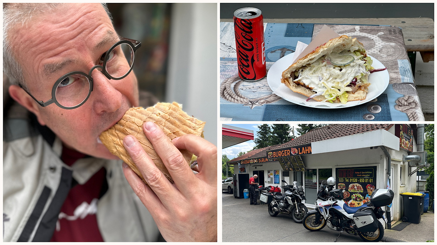 Mittagspause am Dönerstand