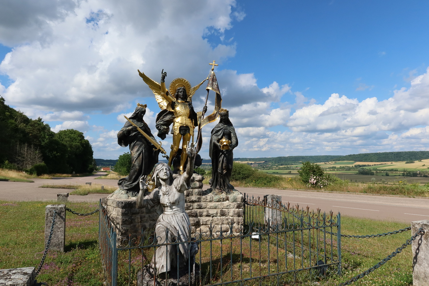 Jeanne d'Arc- Figurengruppe am Bois Chenu