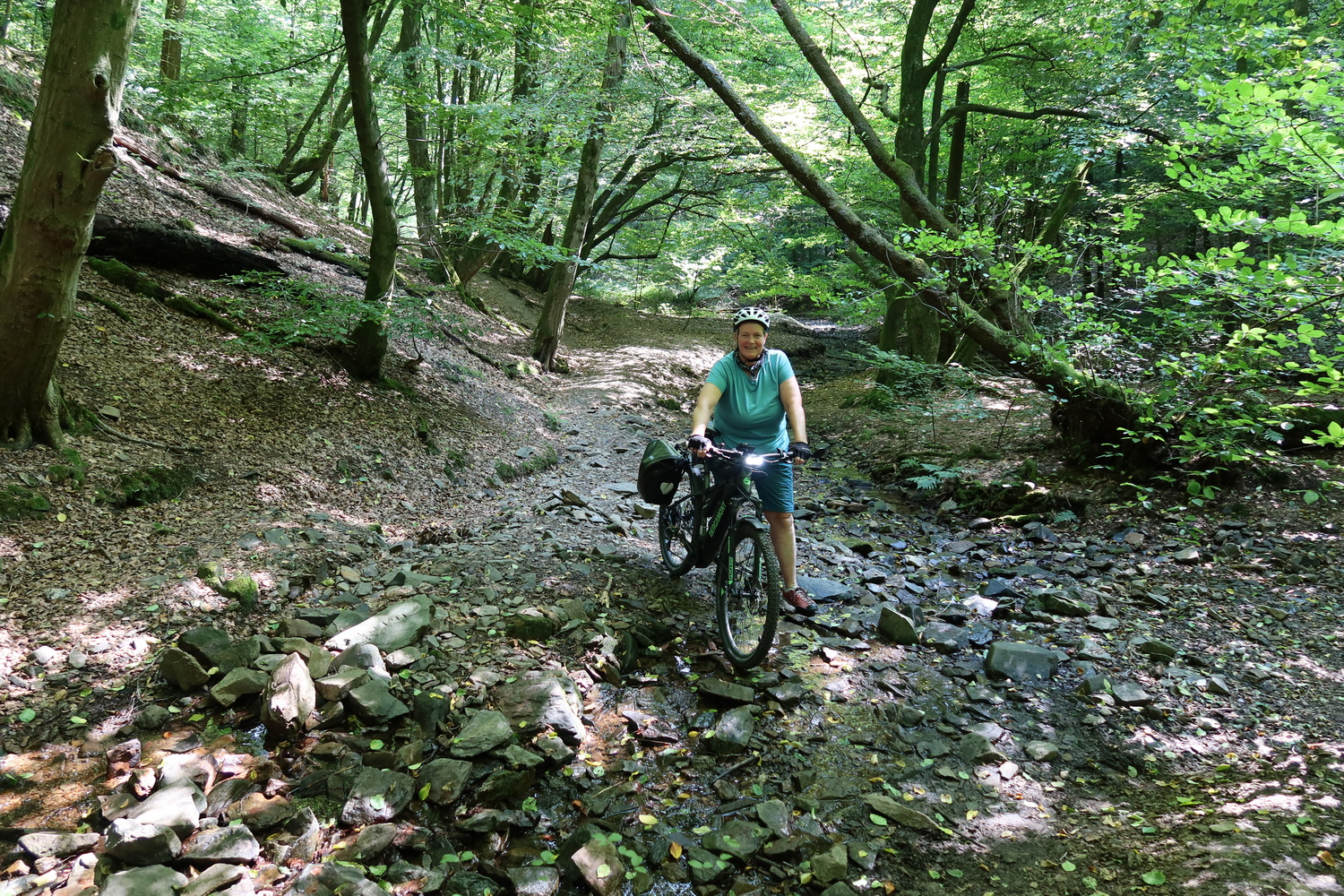 Forderndes Gelände auf dem Bergischen Weg