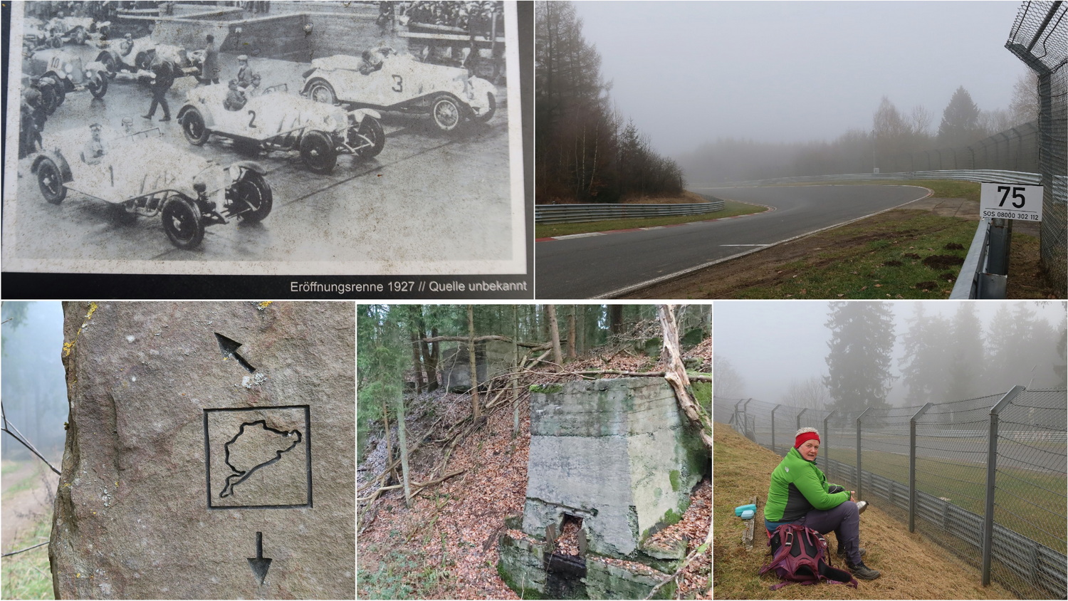 An der Rennstrecke in der Grünen Hölle