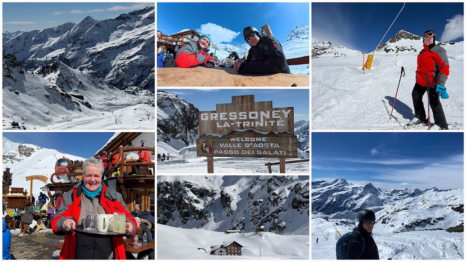 Unterwegs im Skigebiet von Gressoney-la-Trinité
