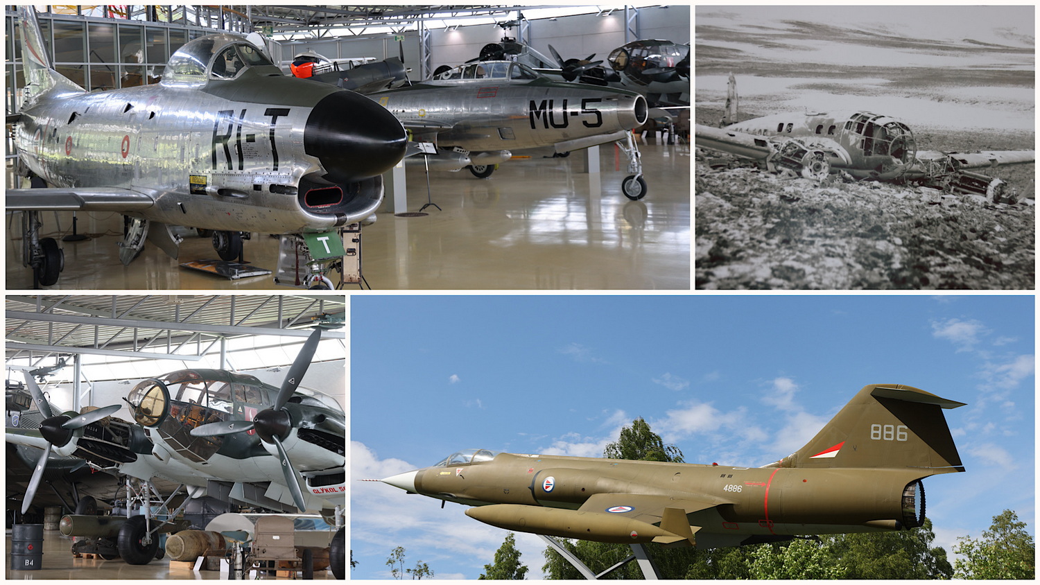 Oslo- Gardermoen- Flugzeugsammlung der norwegischen Luftwaffe